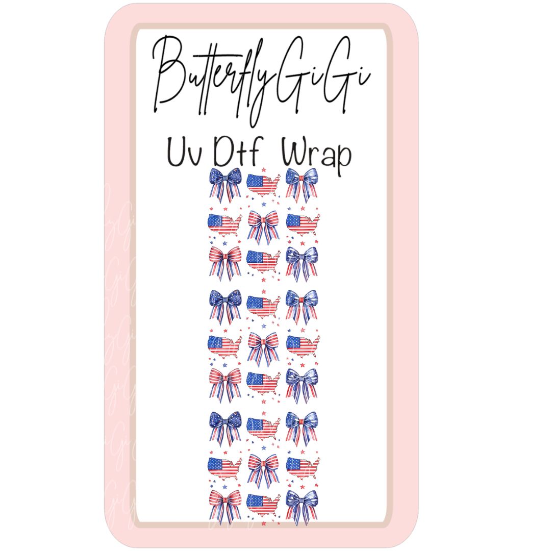 Wrap USA Blue Uv Dtf