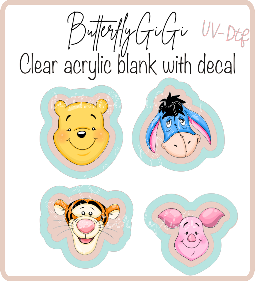 100 acre wood Xray Marker Set UVDTF