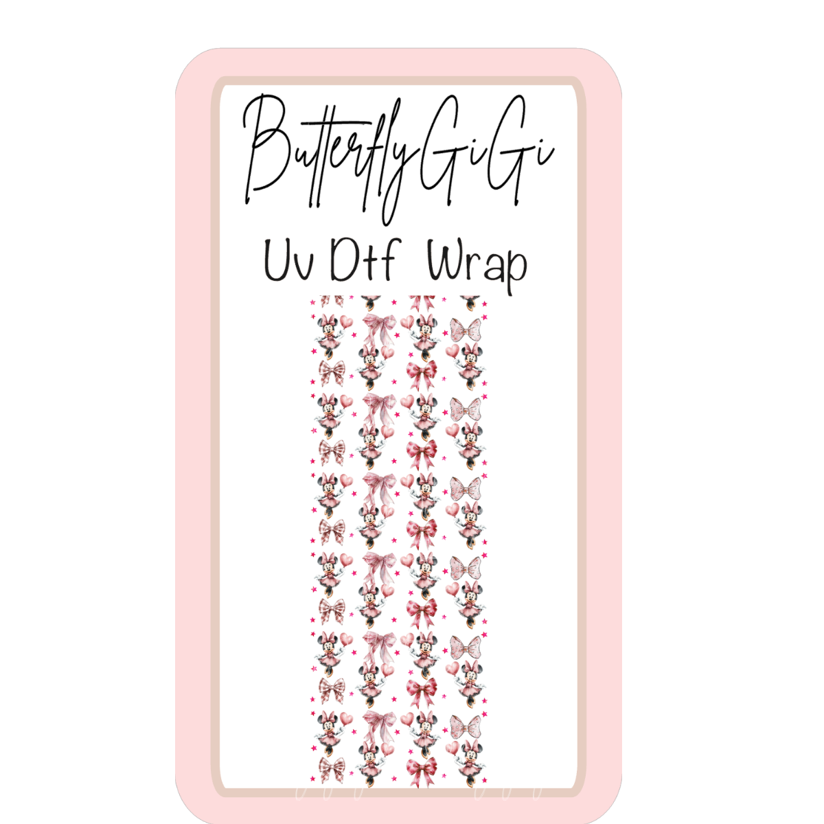 Wrap Minni Coquette UV Dtf