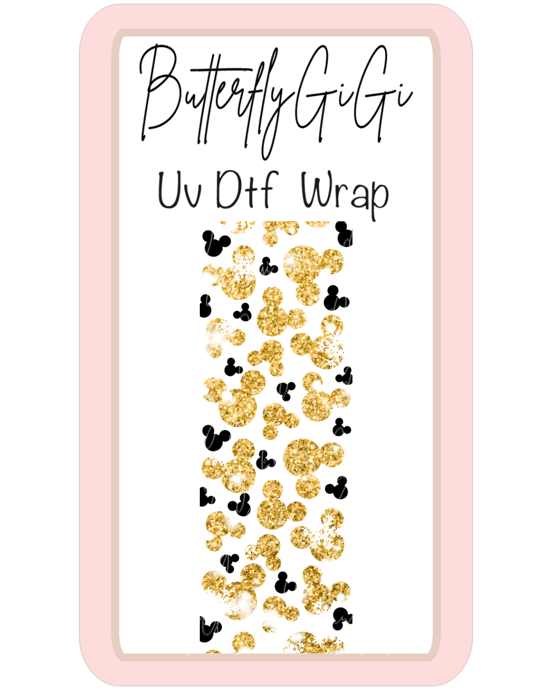 Wrap Gold Ears Uv Dtf