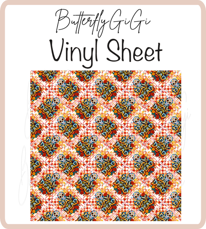 Day of the Dead Vinyl Sheet