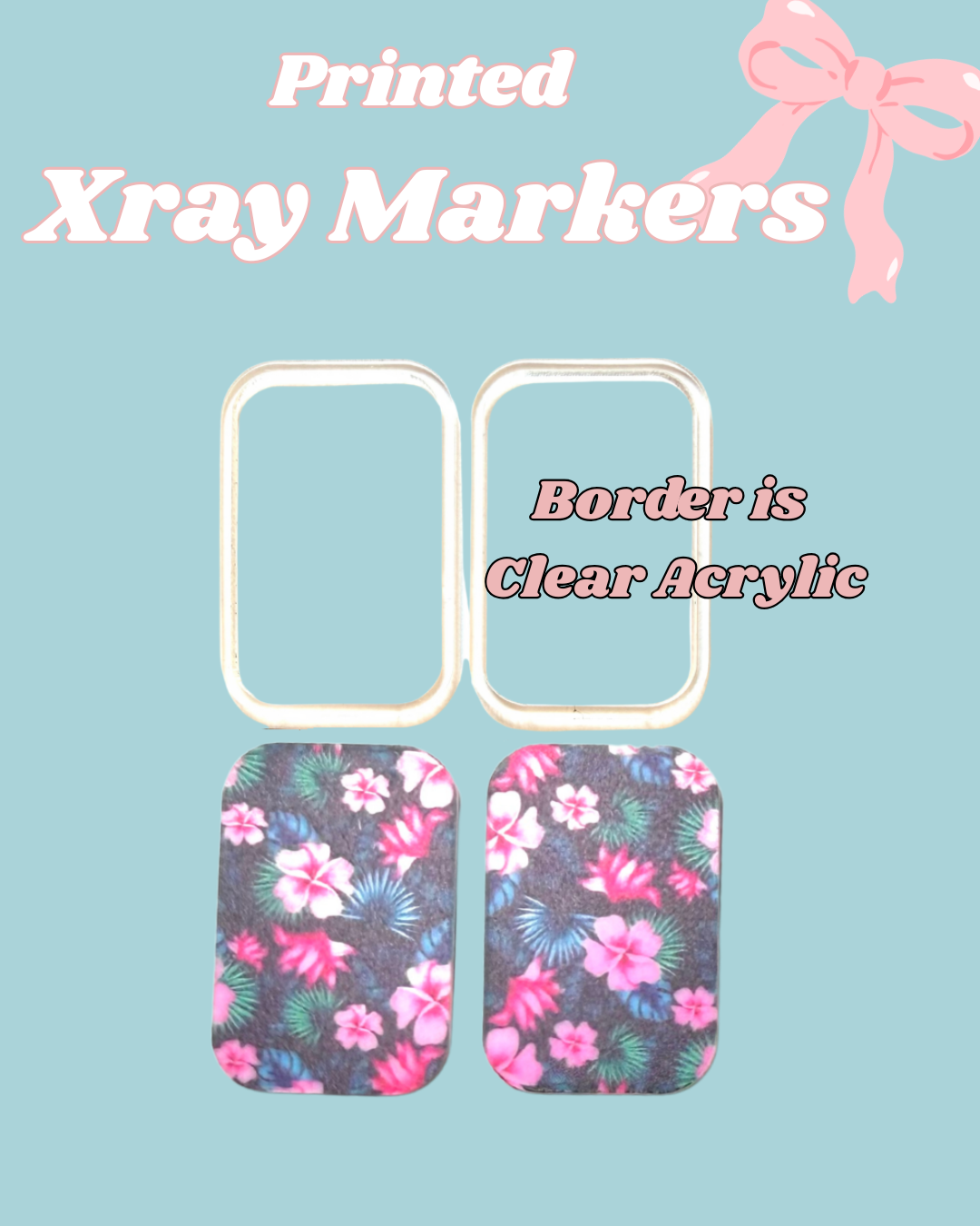 Hawaii Flower Printed Xray Markers