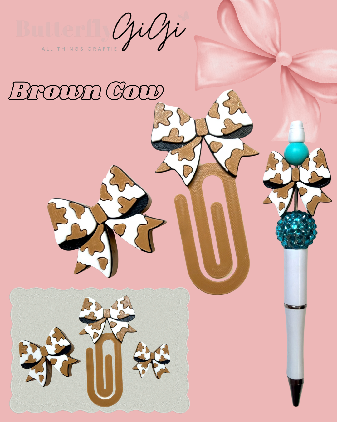 Brown Cow 3D Printed