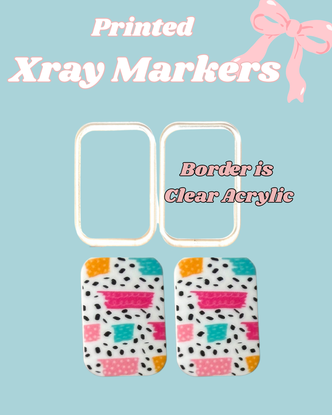 Polka Dot Zig Printed Xray Markers
