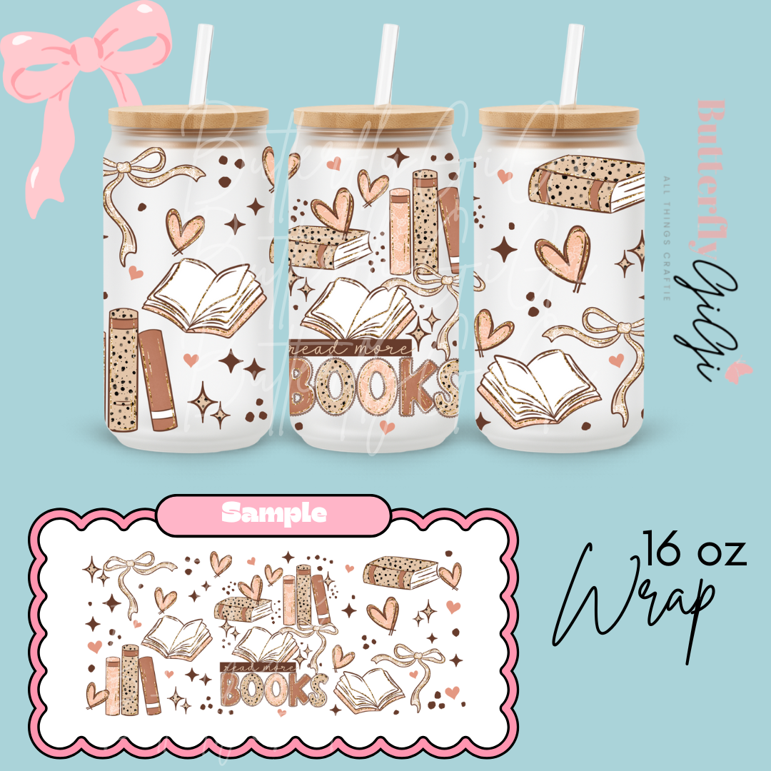 Read more Books 16oz UVDTF Wrap