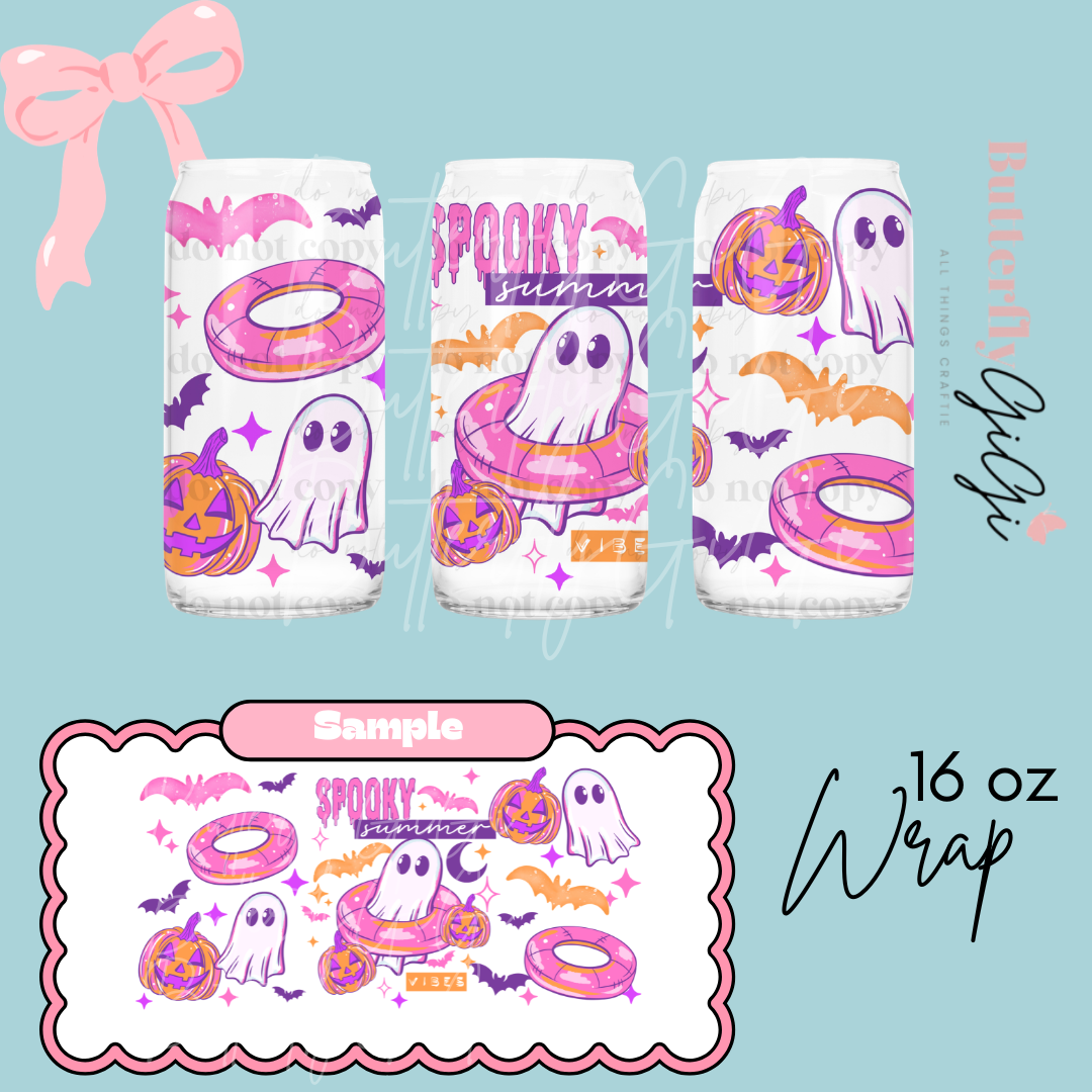 Spooky Summer 16oz UVDTF Wrap