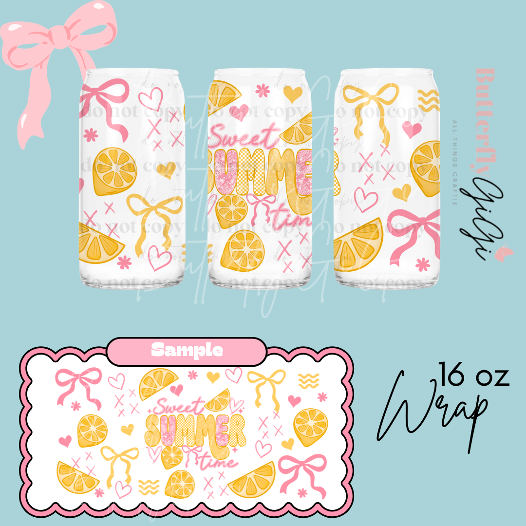 Sweet Summertime 16oz UVDTF Wrap