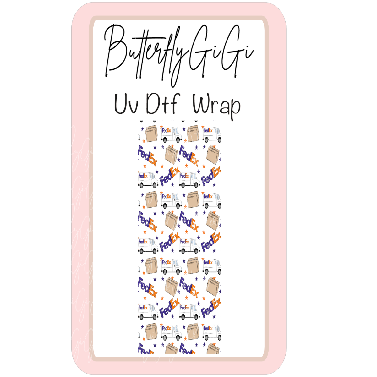 Wrap FEdx Uv Dtf