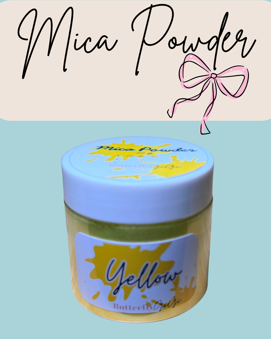 YELLOW Mica Powder 20g