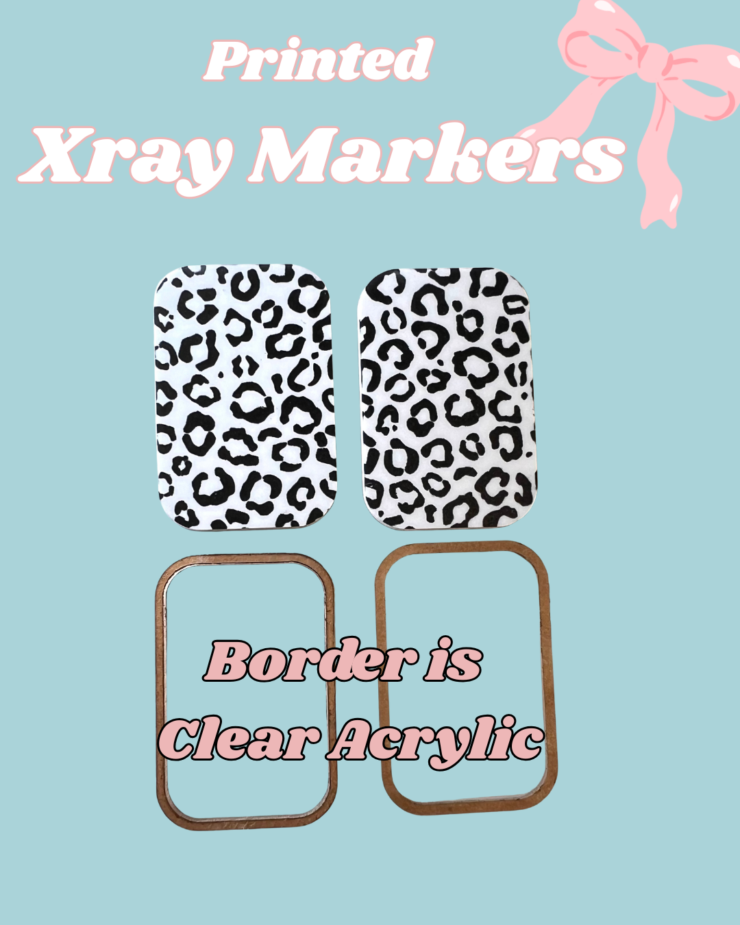 BW Leopard Printed Xray Markers