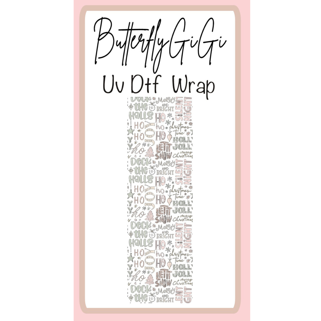 Wrap Christmas Deck The Halls Uv Dtf