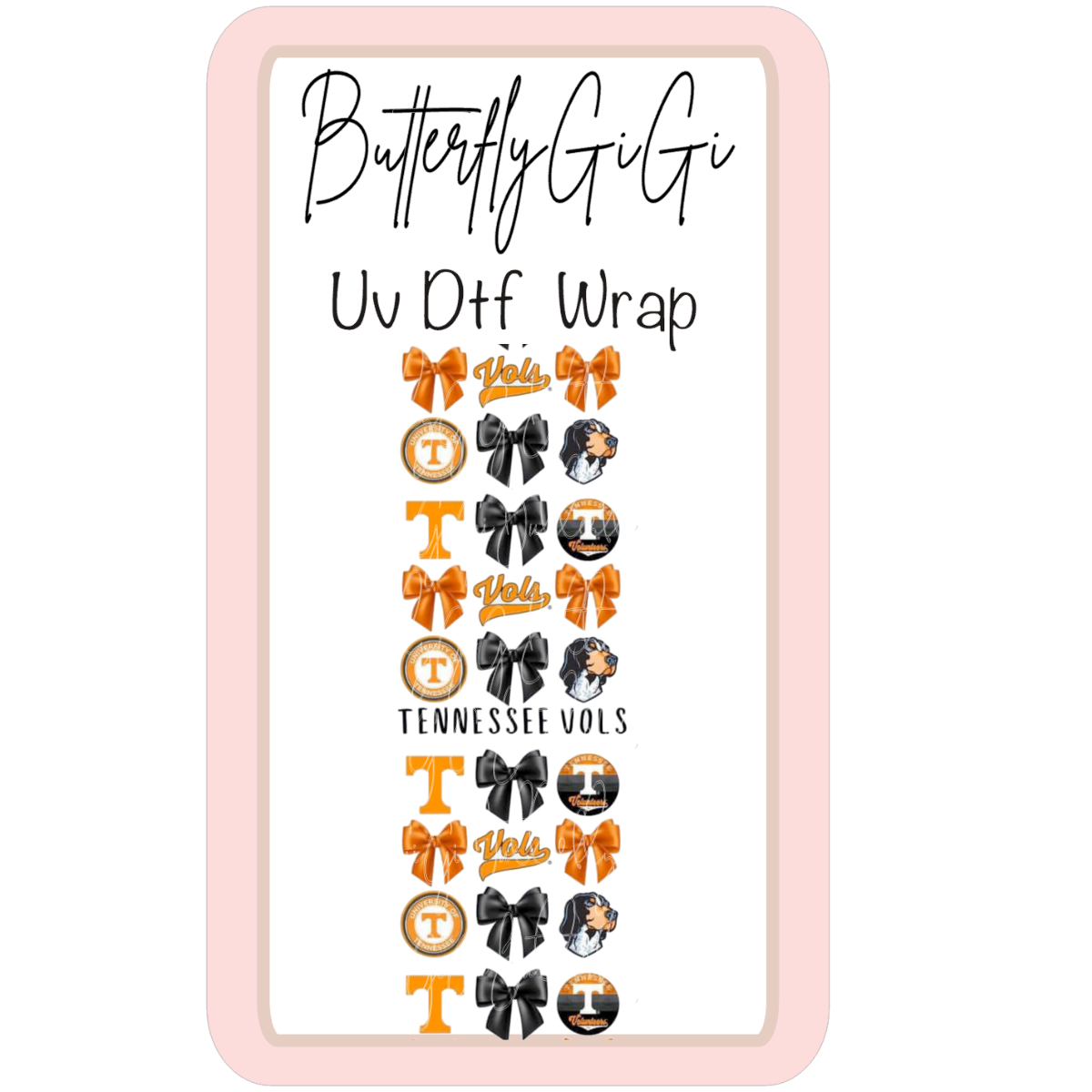Wrap Tennessee V UV Dtf