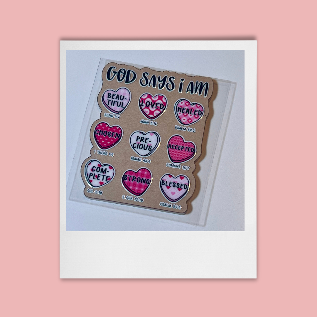 UVDTF Valentine God Says I am