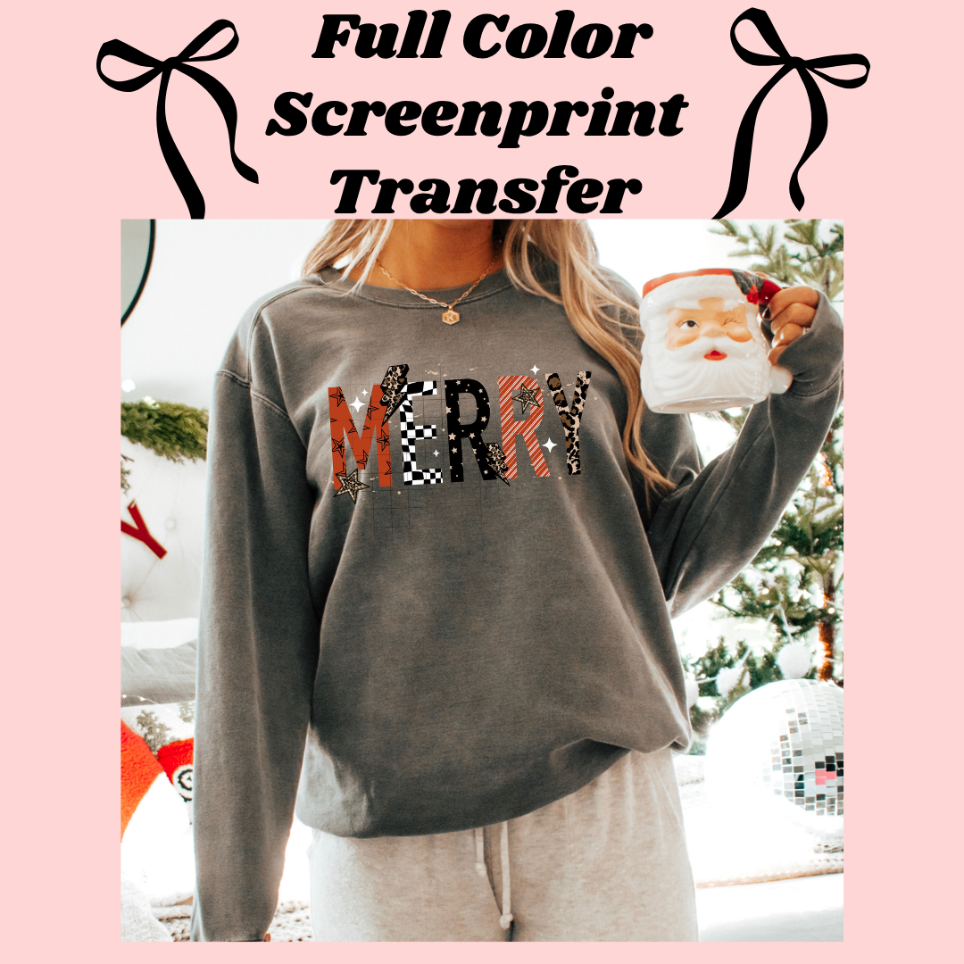 DTF Transfer Merry