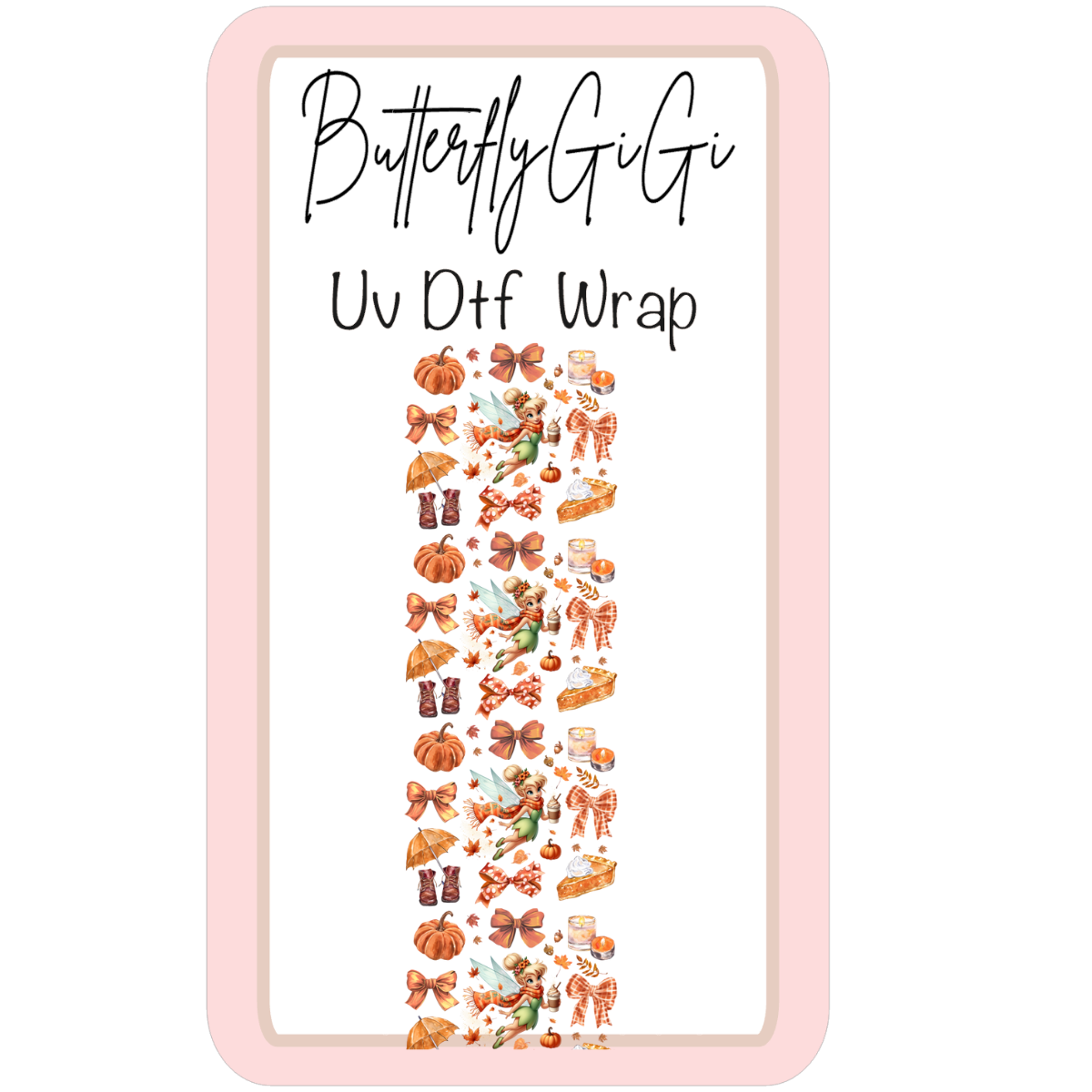 Wrap Fairy Fall UV Dtf