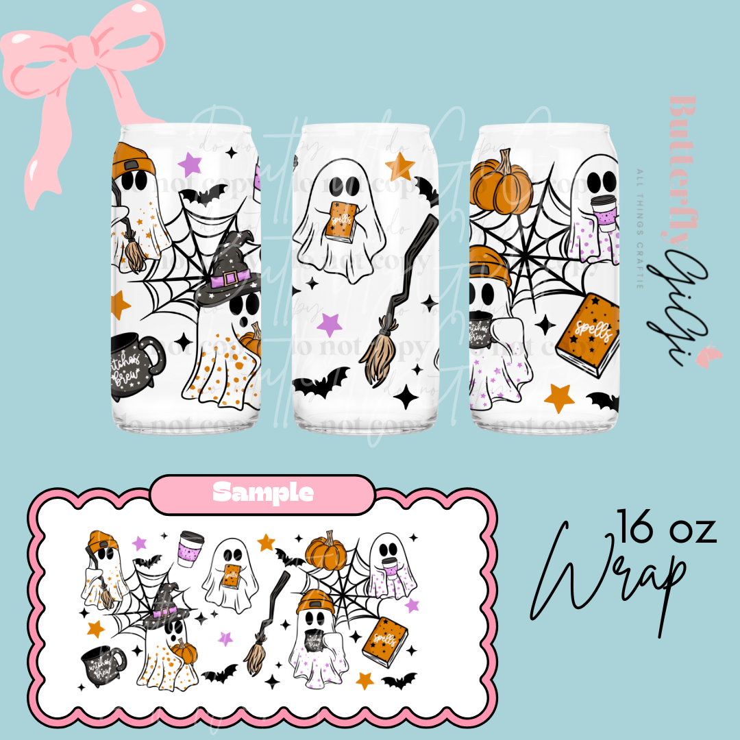 Ghost Friends 16oz UVDTF Wrap