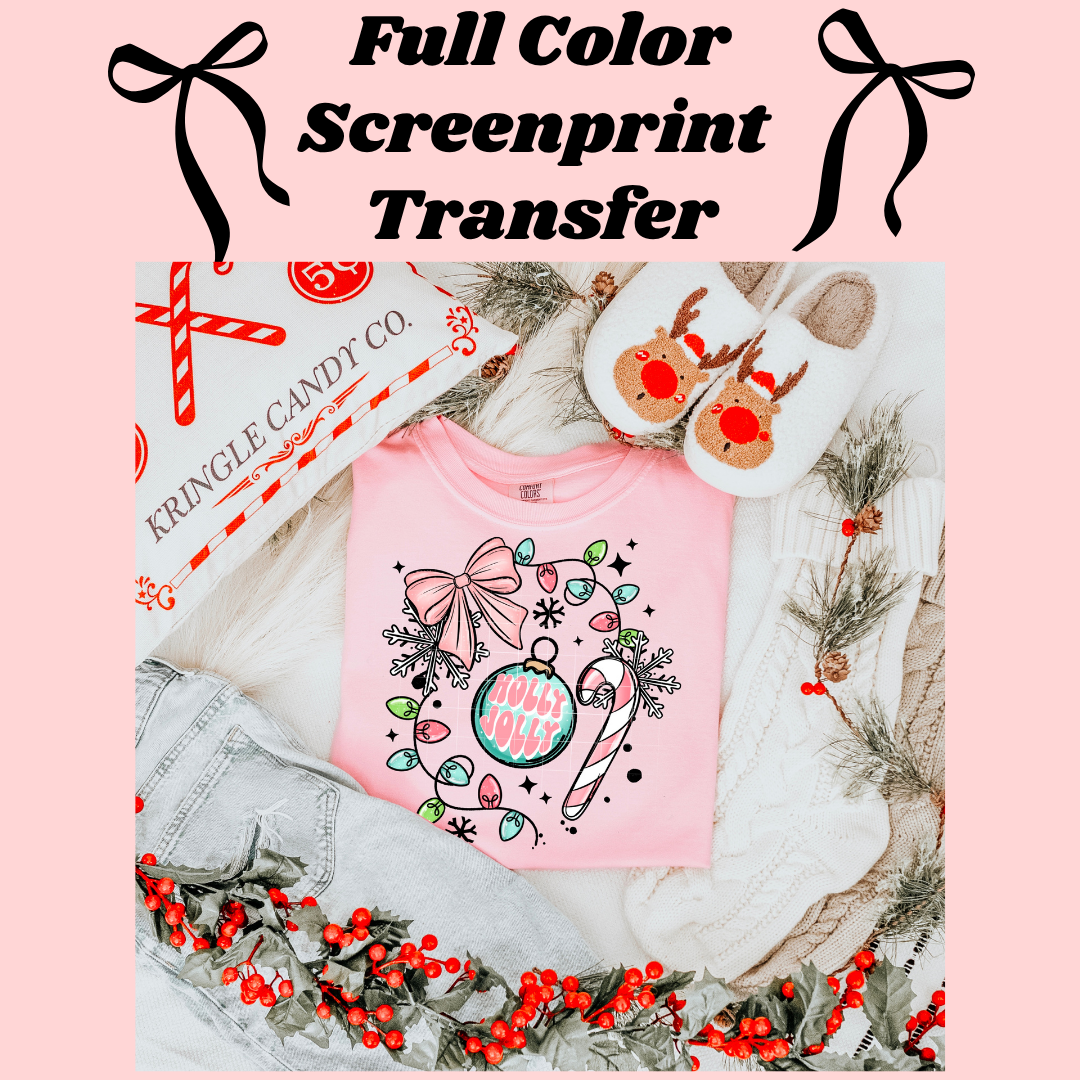 DTF Transfer Holly jolly