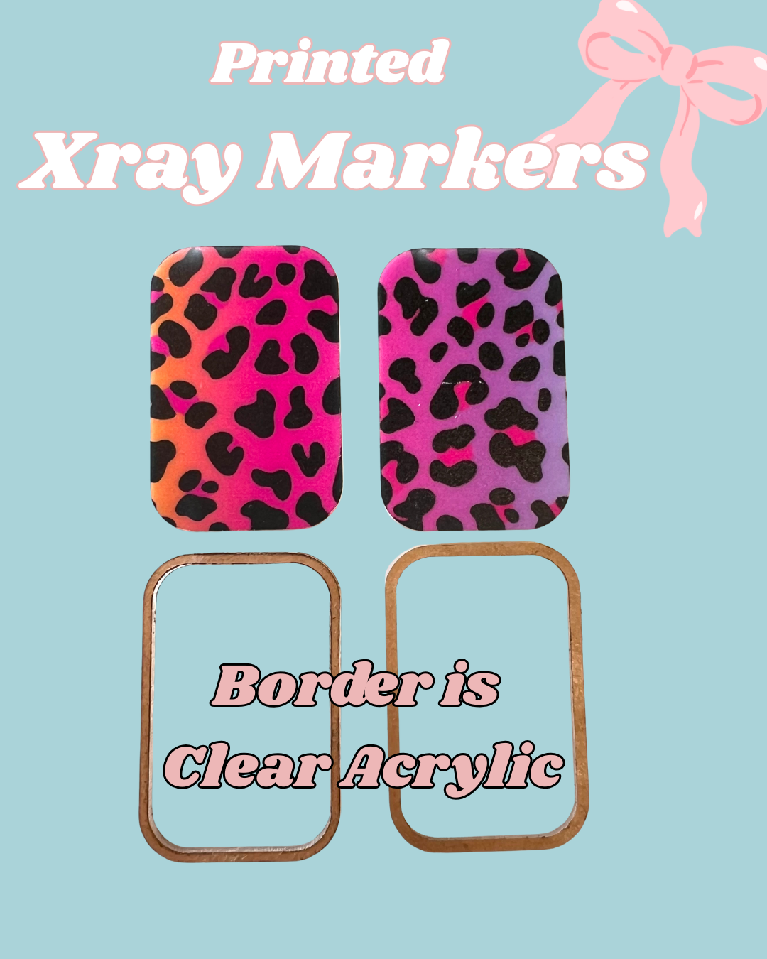 Bright Leopard Printed Xray Markers