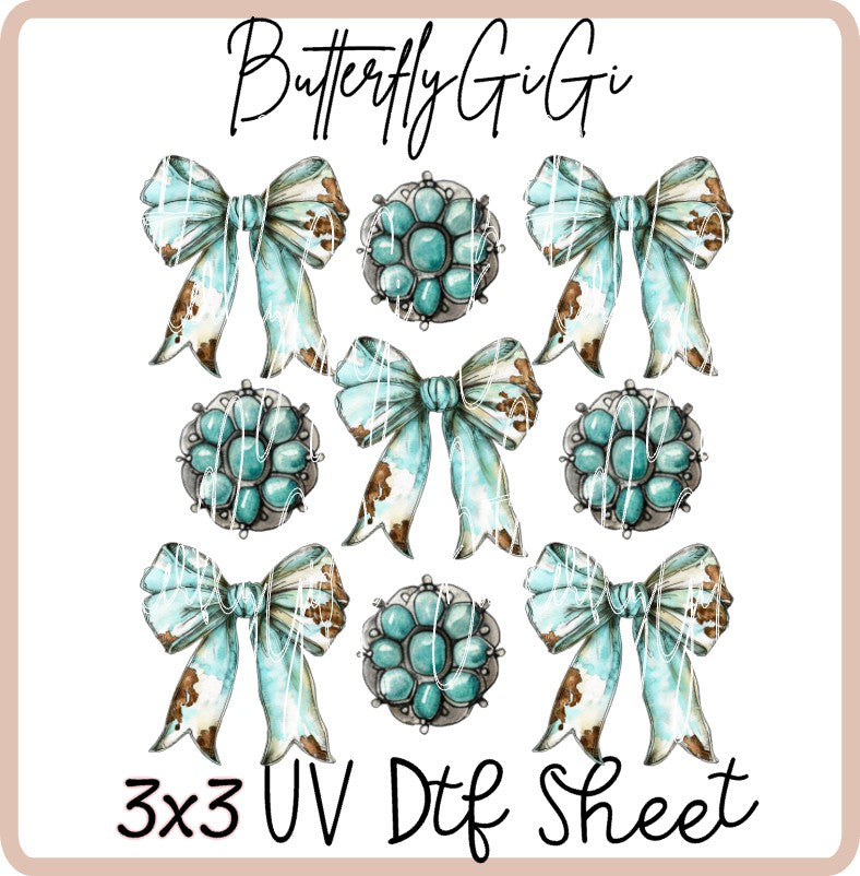 3x3 Western UV Dtf SHEET