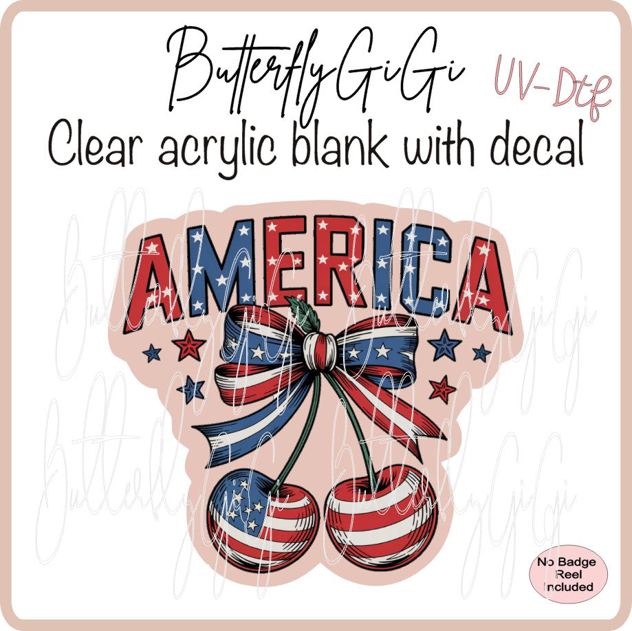UVDTF Patriotic America Cherry