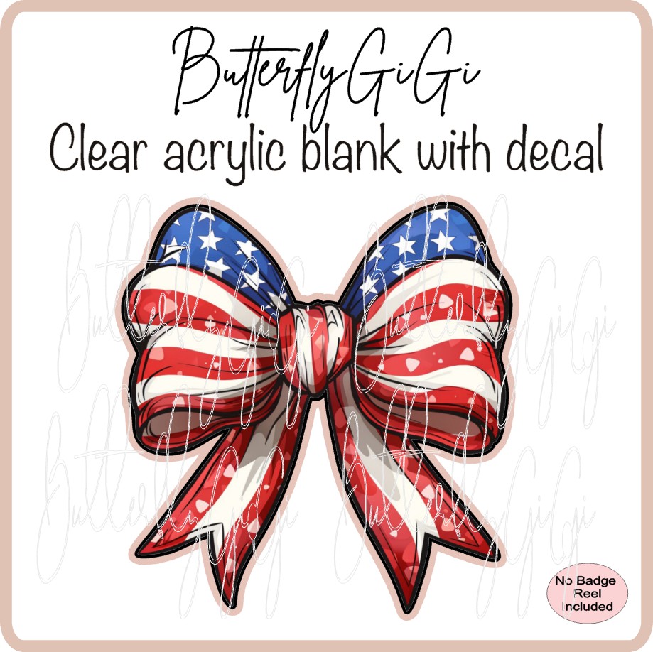 Patriotic America Bow