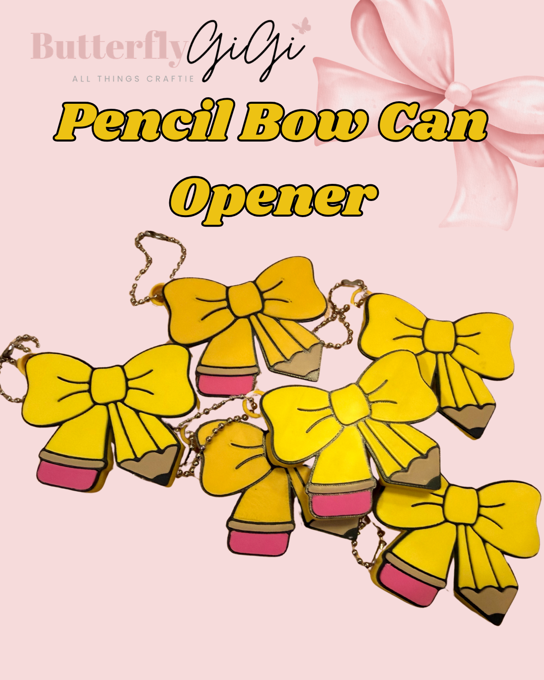 Pencil Bow Can Opener 3D Printed