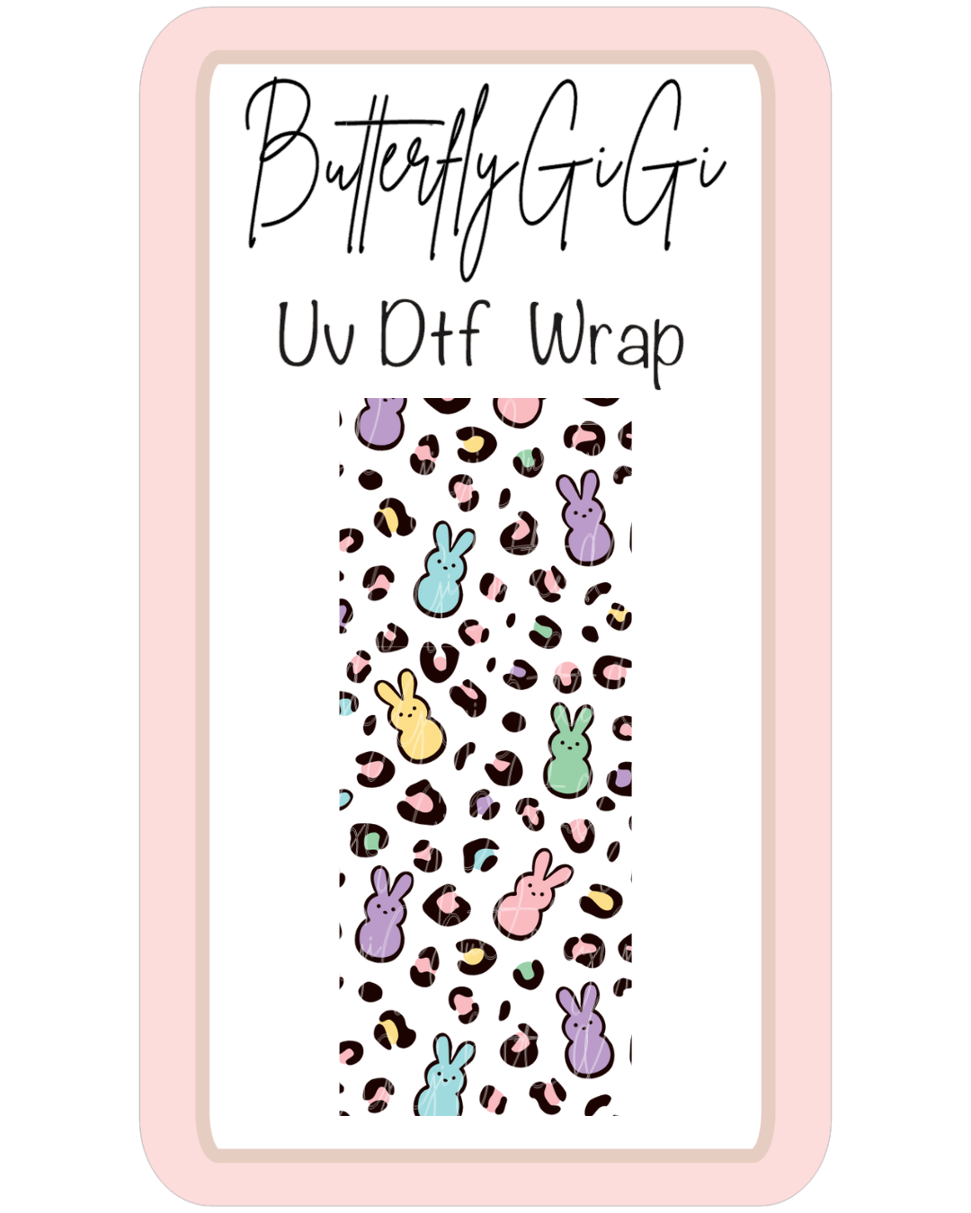 Wrap Bunny Leopard LARGE UvDTF