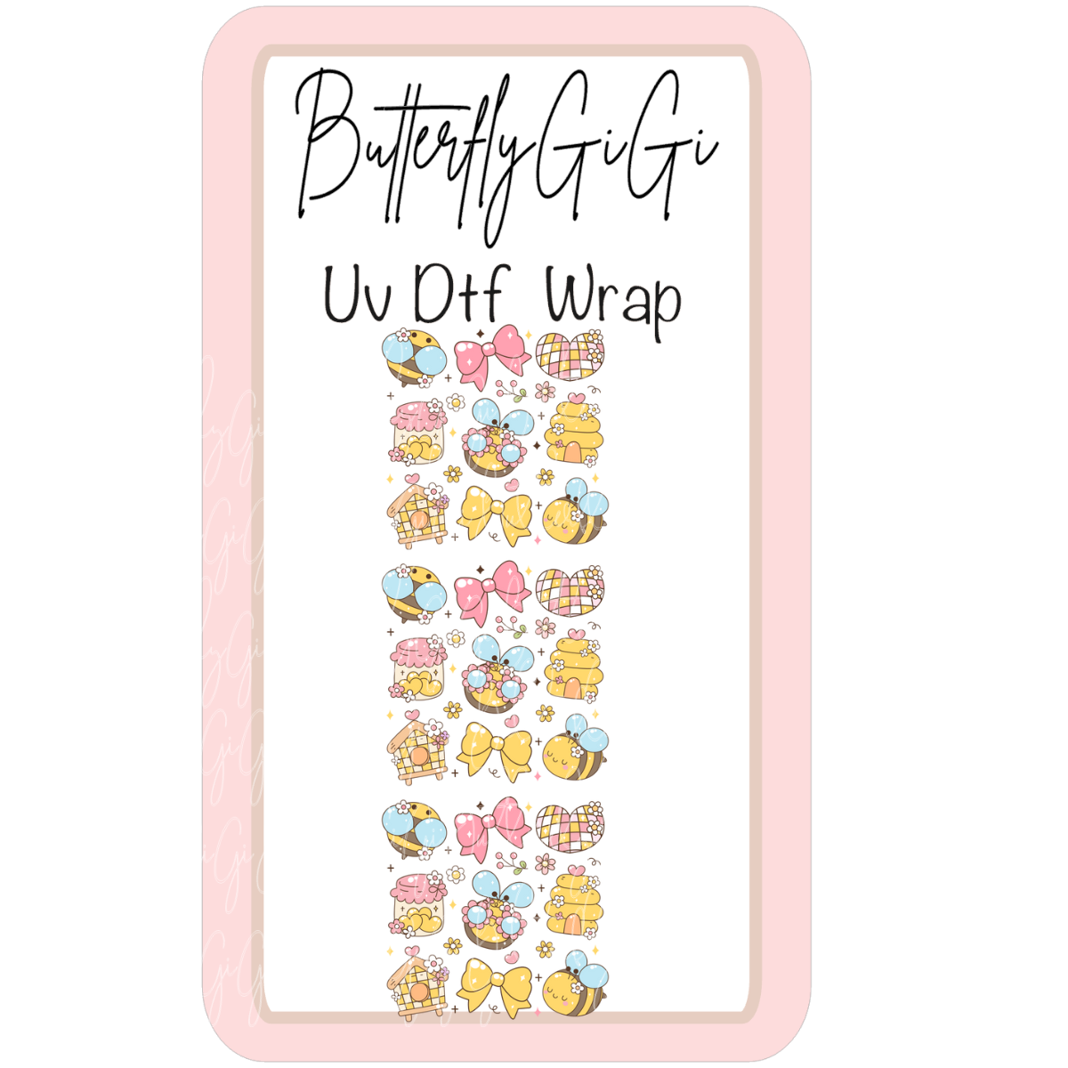 Wrap Busy Bee Uv Dtf