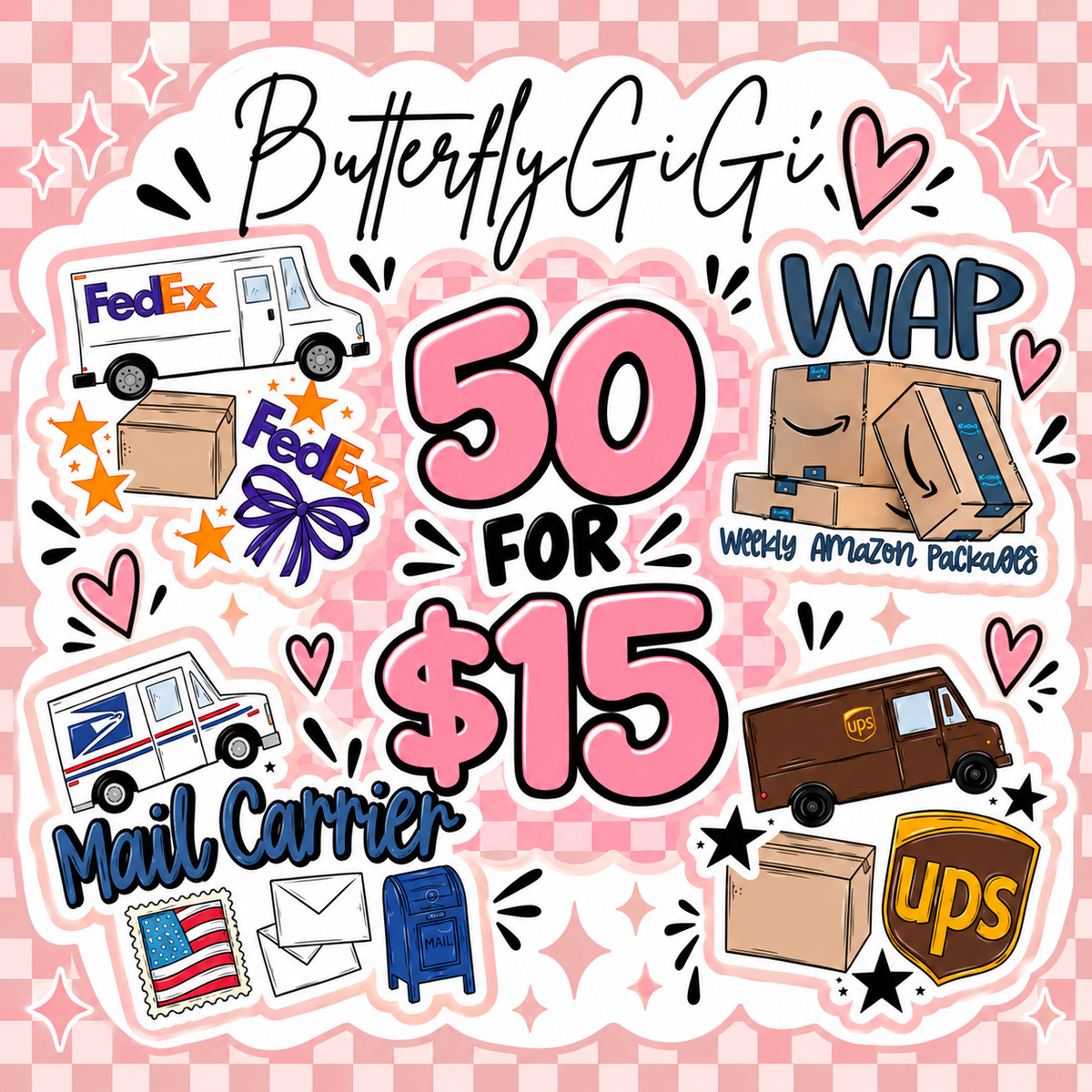 Mail Service Stickers