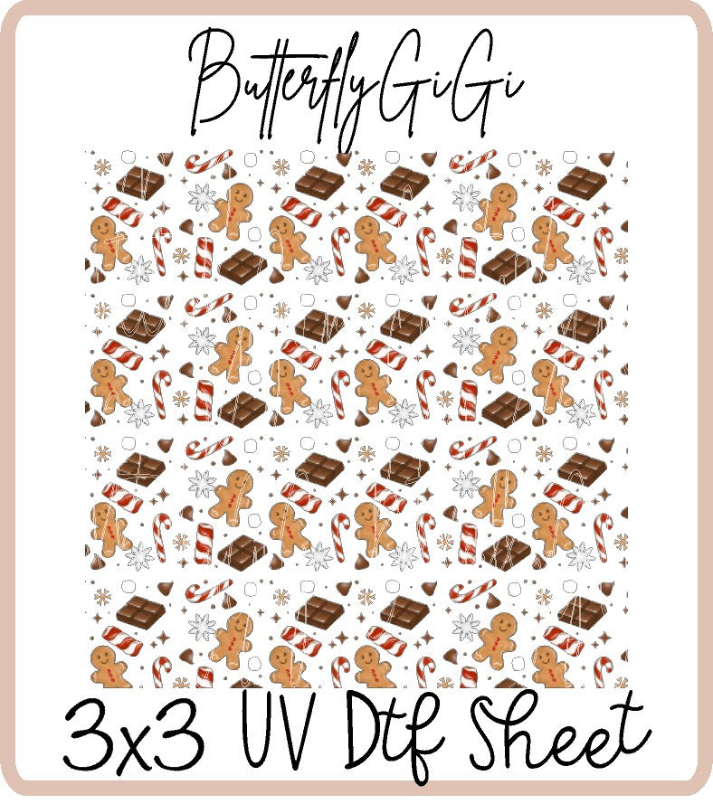 Christmas Dessert Uv Dtf Sheet