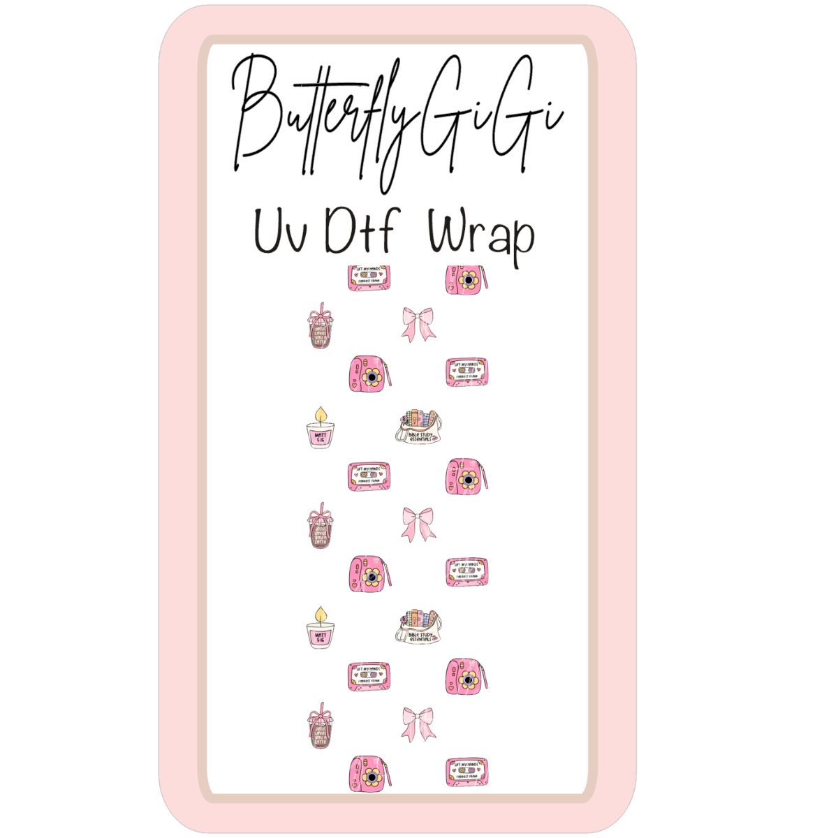 Wrap Coffee Bible Study UV Dtf