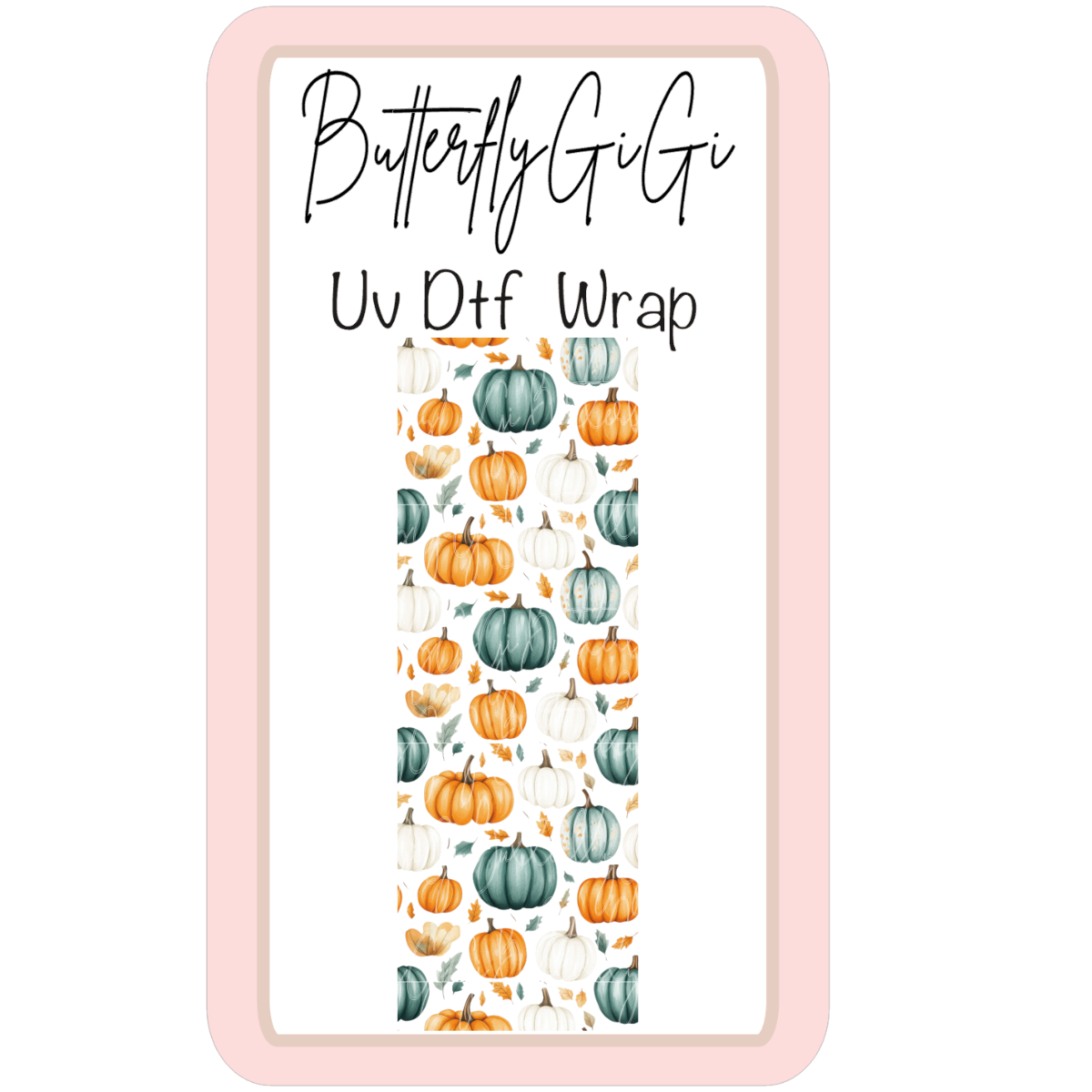 Wrap Green Pumpkin UV Dtf