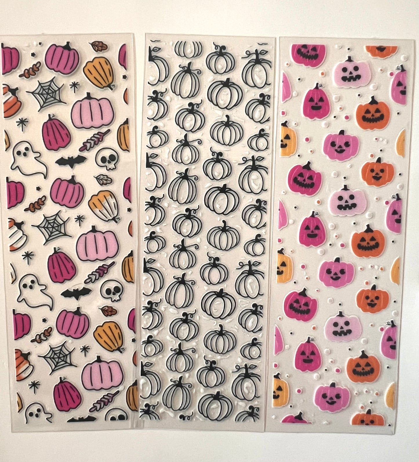 Wrap Halloween Pumpkin Black UV DTF