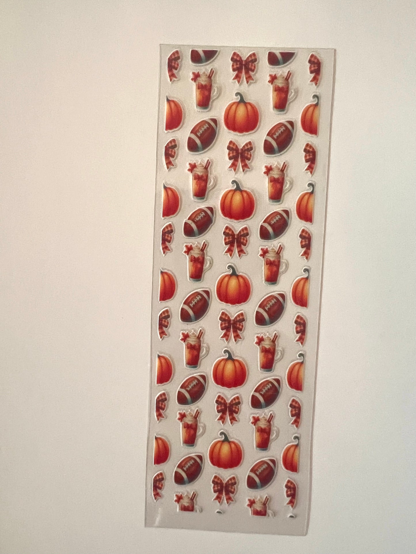 Wrap Fall Football Pumpkin Sice Uv Dtf