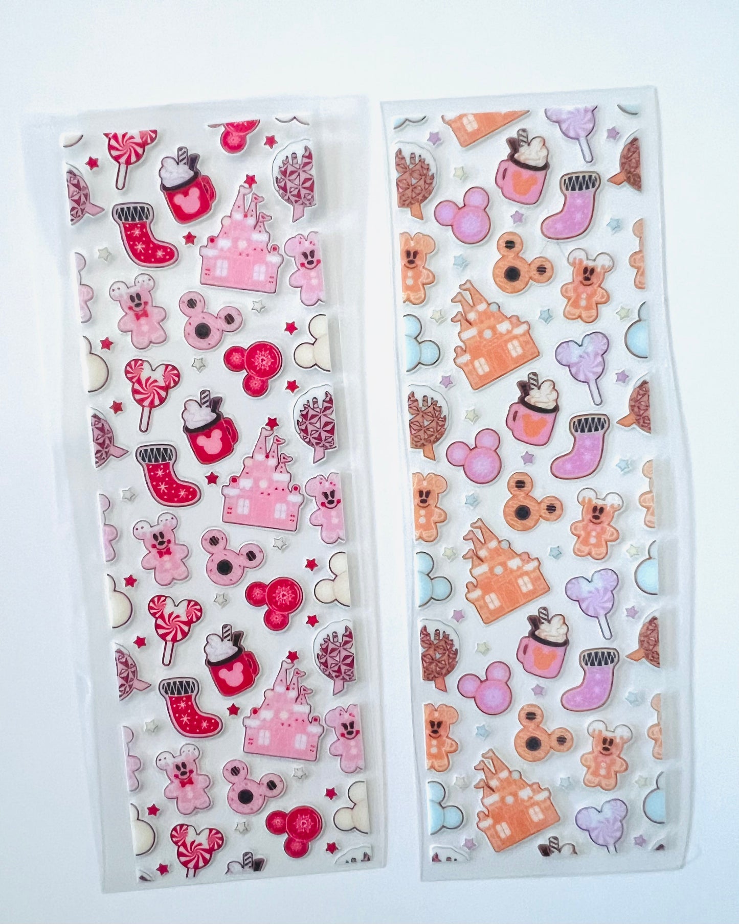 Wrap Christmas Mouse Snacks Pink UV Dtf