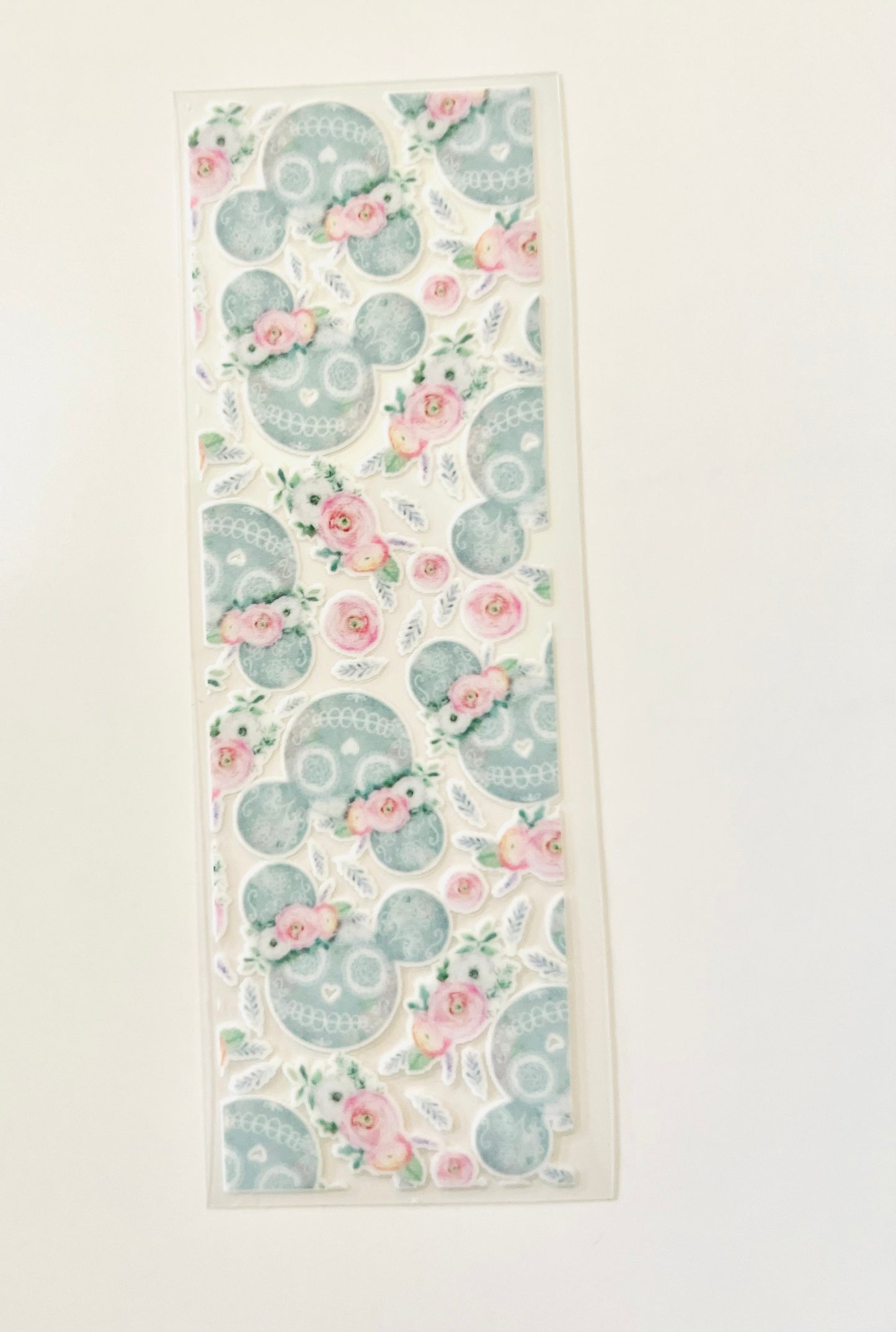 Wrap Mouse Floral SKull UV Dtf