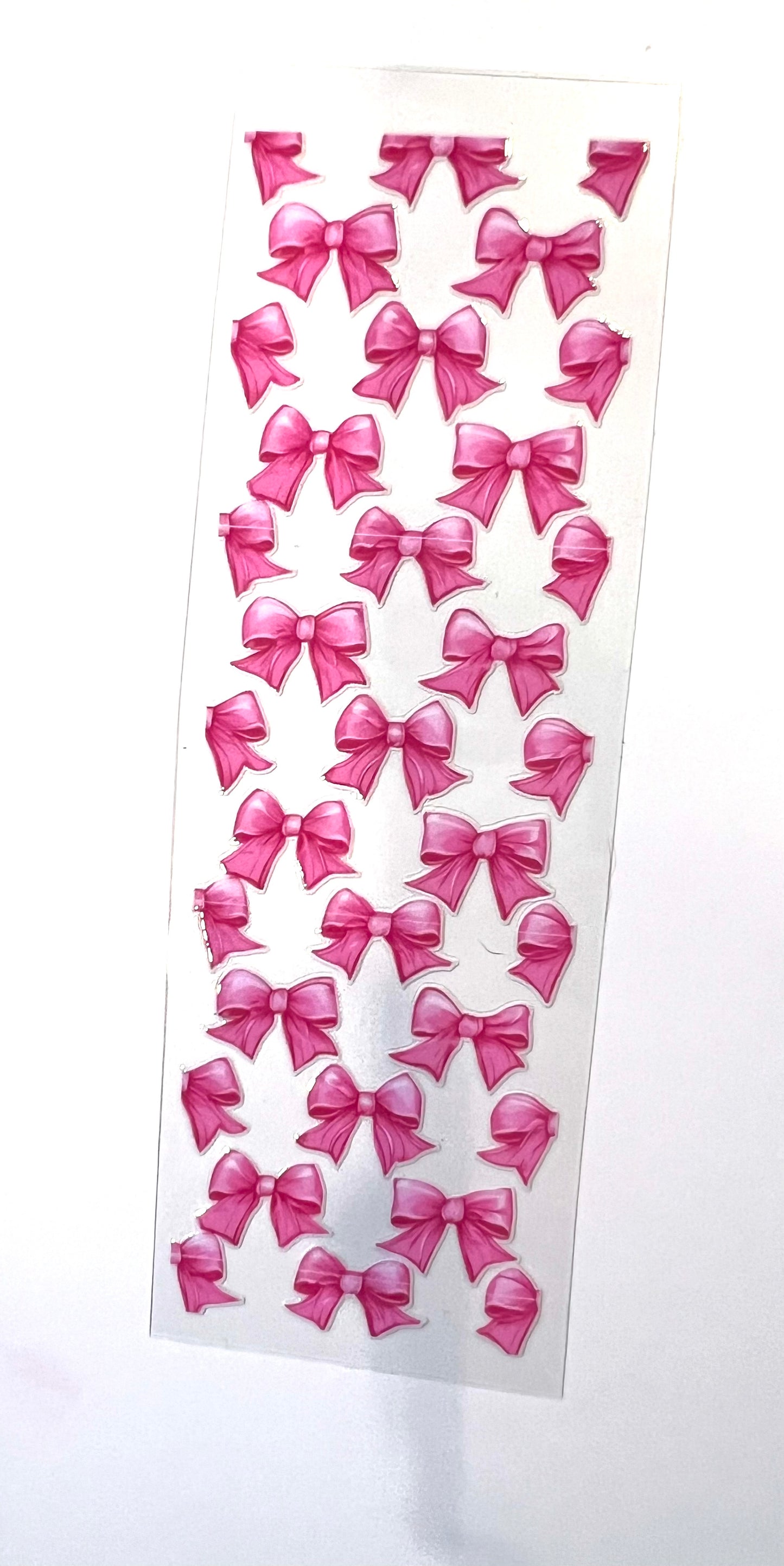 Coquette Pink Bow UV Dtf Wrap
