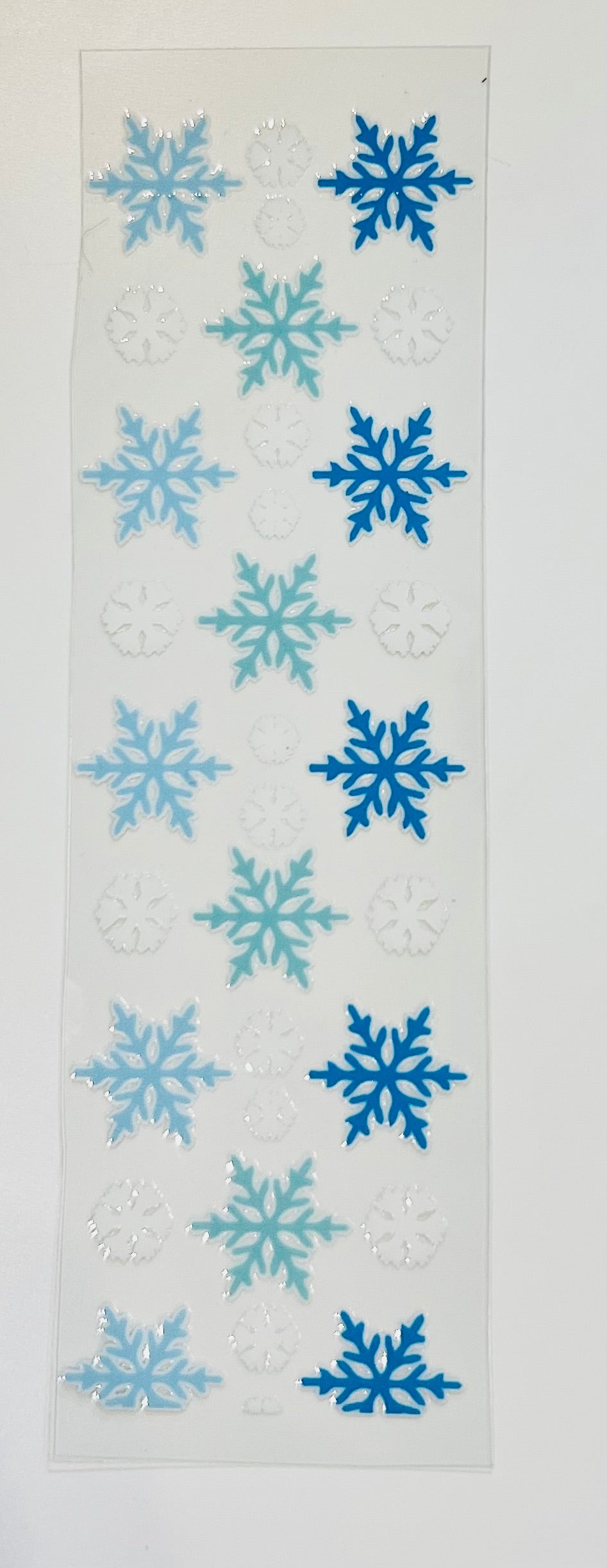 Wrap Snowflakes Blue UV Dtf