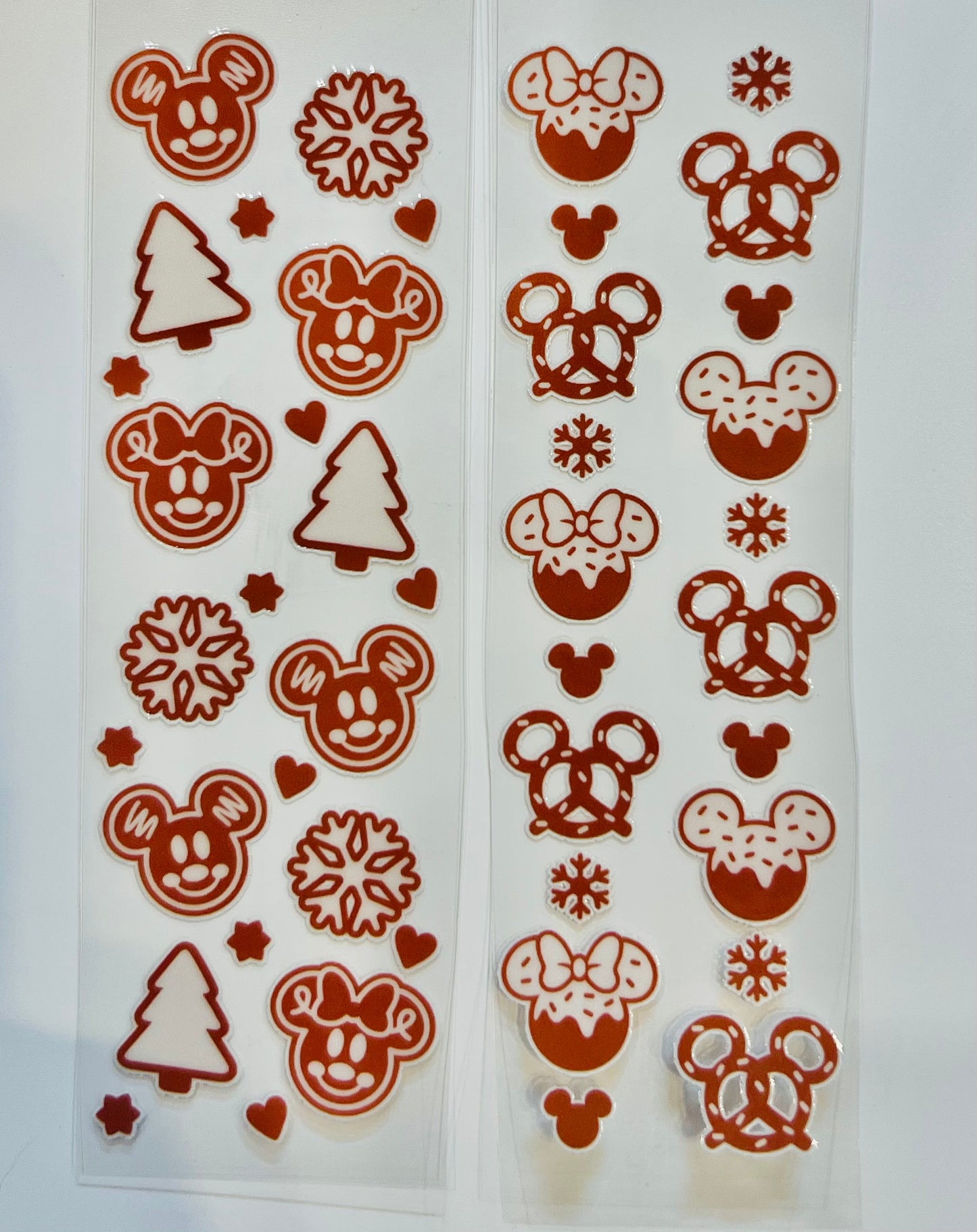 Wrap Gold Mouse Christmas UV Dtf