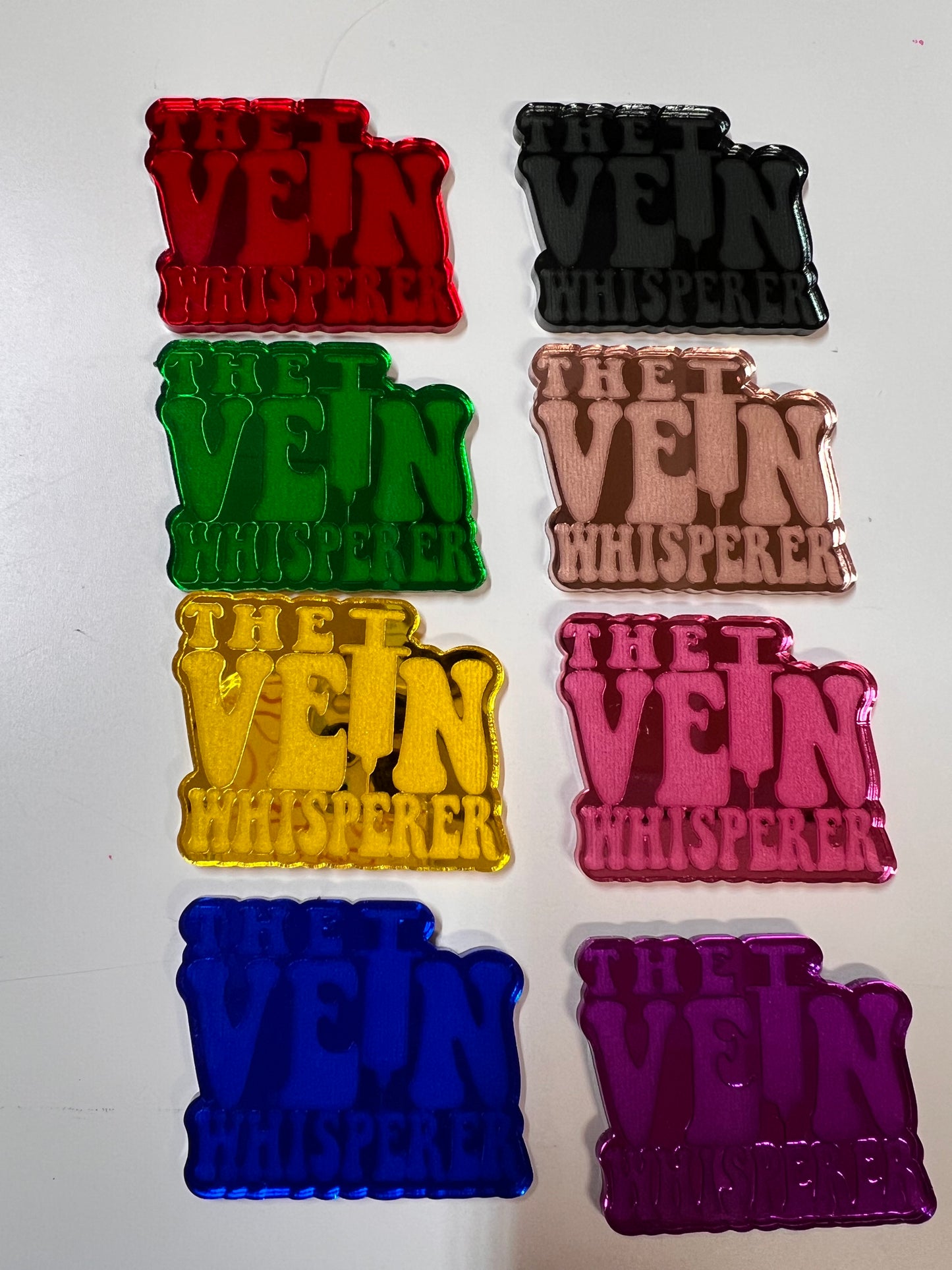 .Attachment Badge Reel Mirror Vein Whisperer