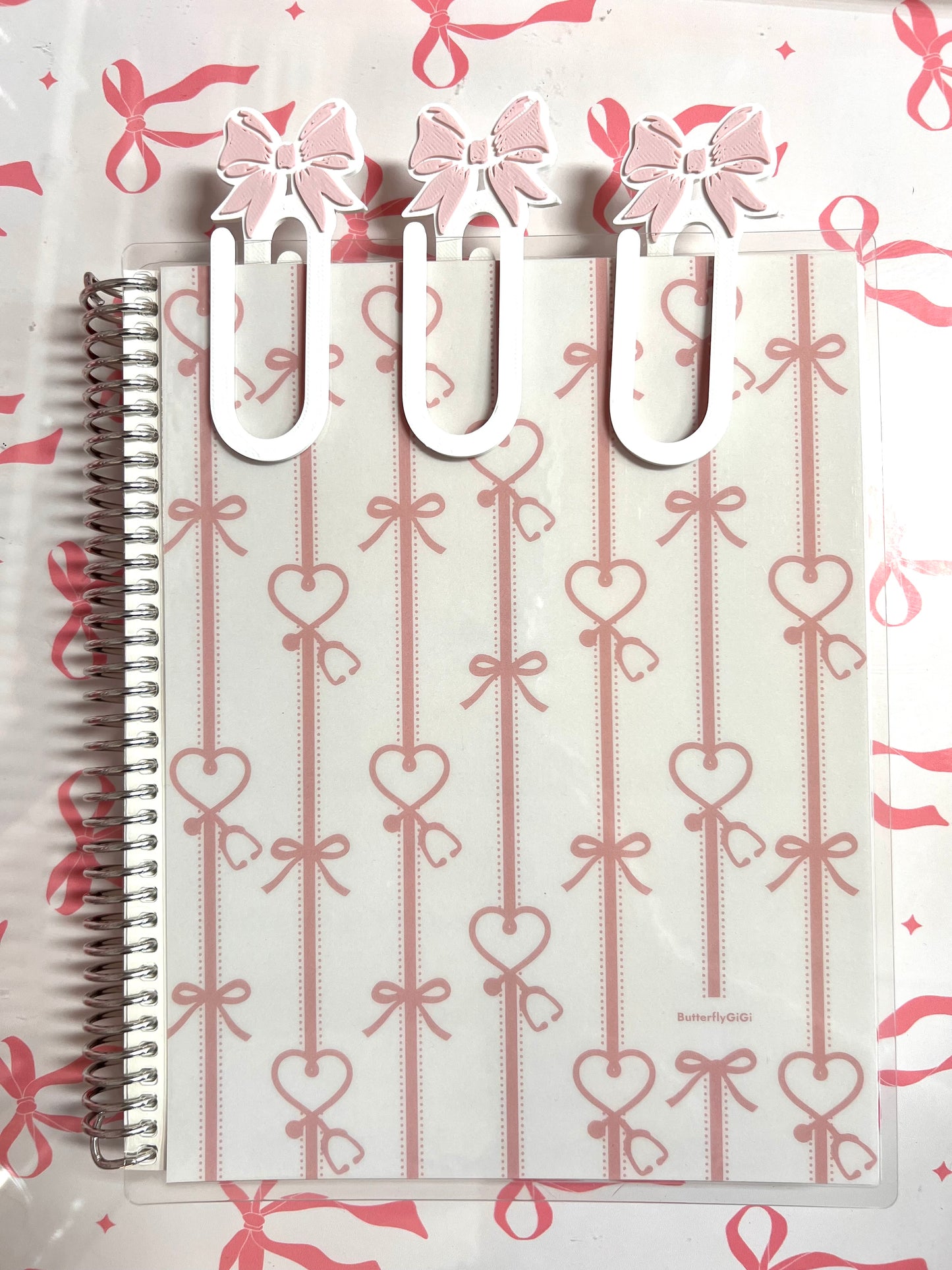 3D Printed Paperclip Bow Choose your Bow Color