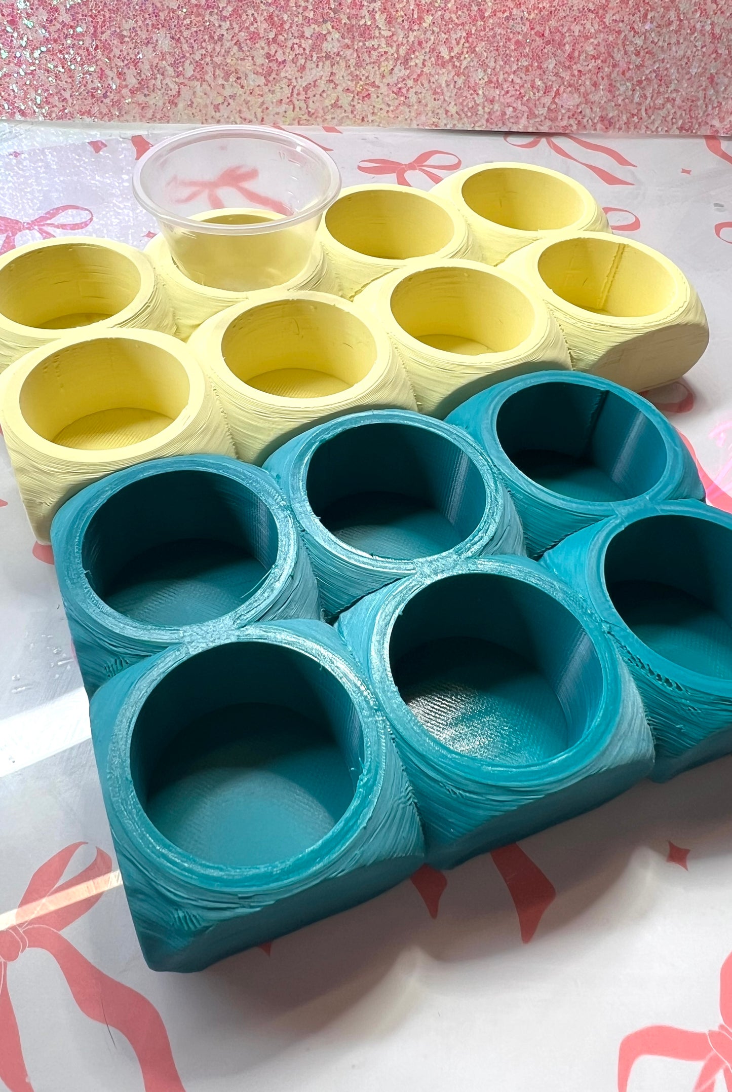 Resin Holder (8) Cup 3D Printed