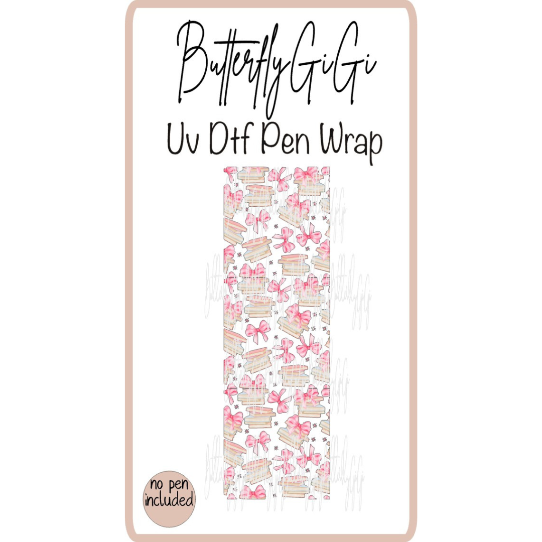 Wrap Booklover Coquette UV DTf