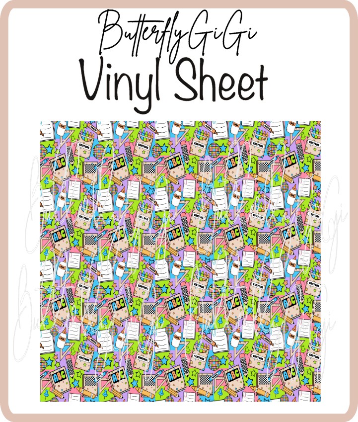 Vinyl ABC Neon Sheet