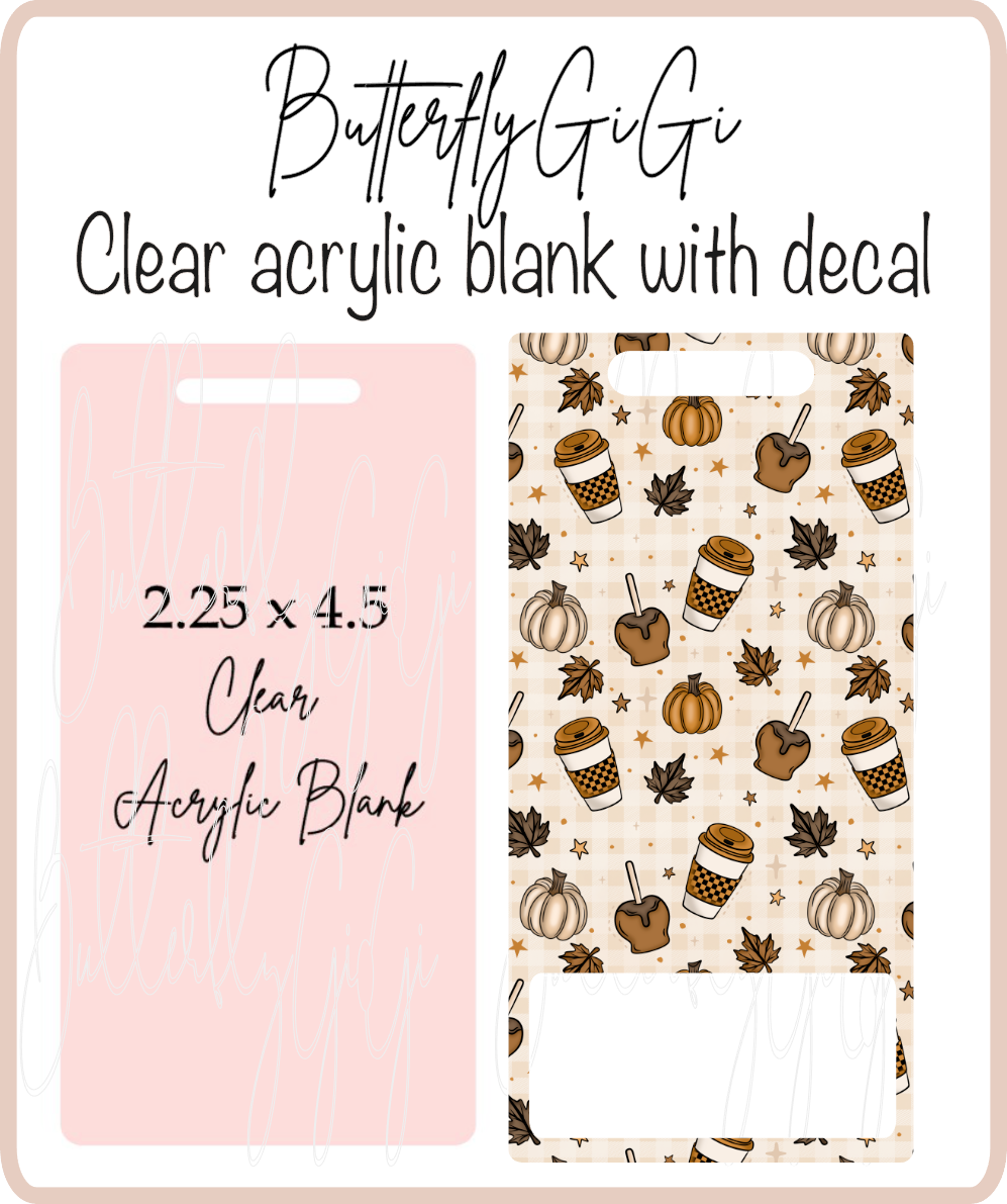 All the Fall Things Badge Buddy Acrylic Blank & Decal