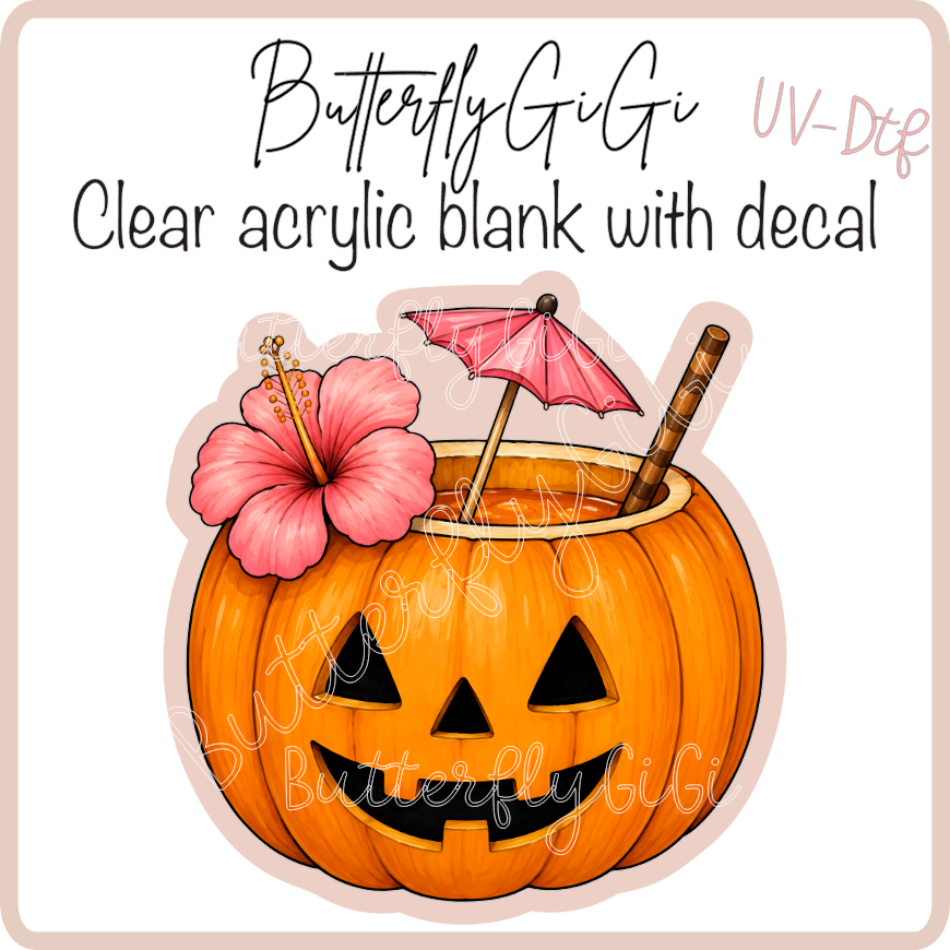 Aloha Pumpkin UvDtf