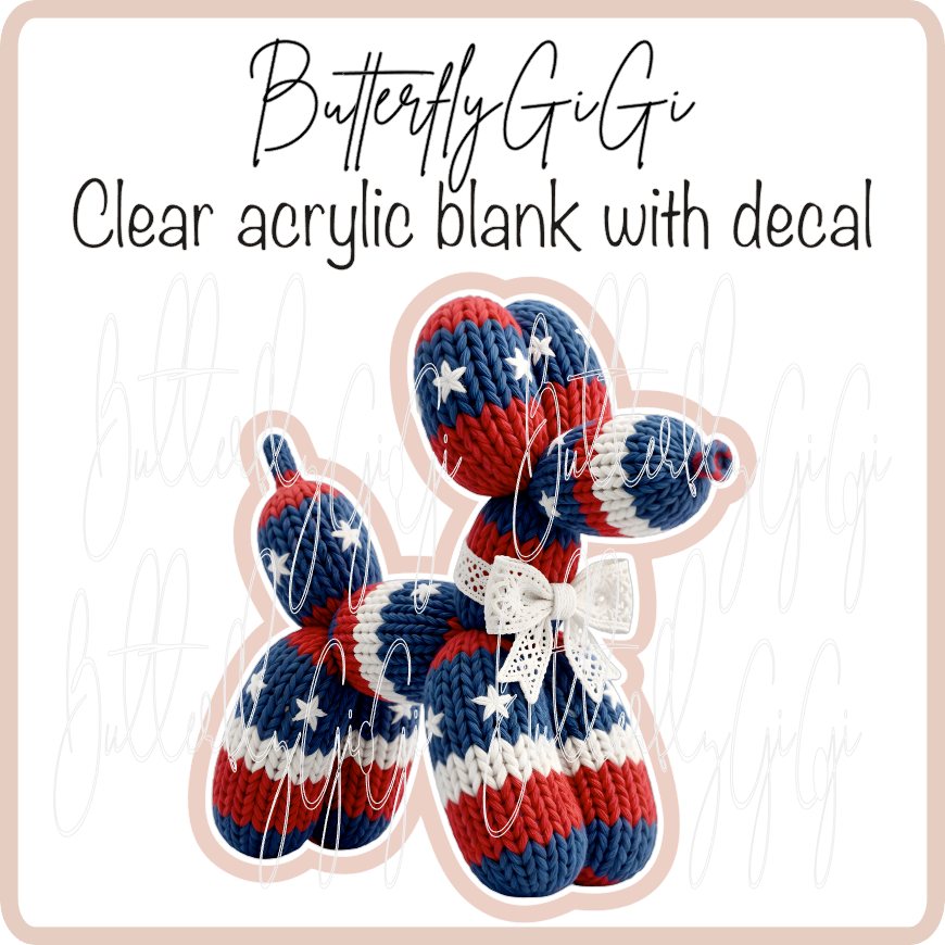 Americana Yarn Balloon Dog