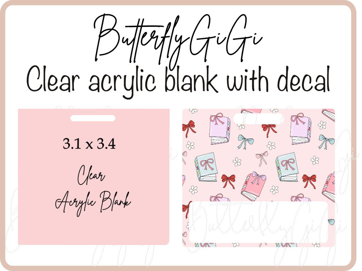.BB Books & Bows Badge Buddy Horizontal/Vertical