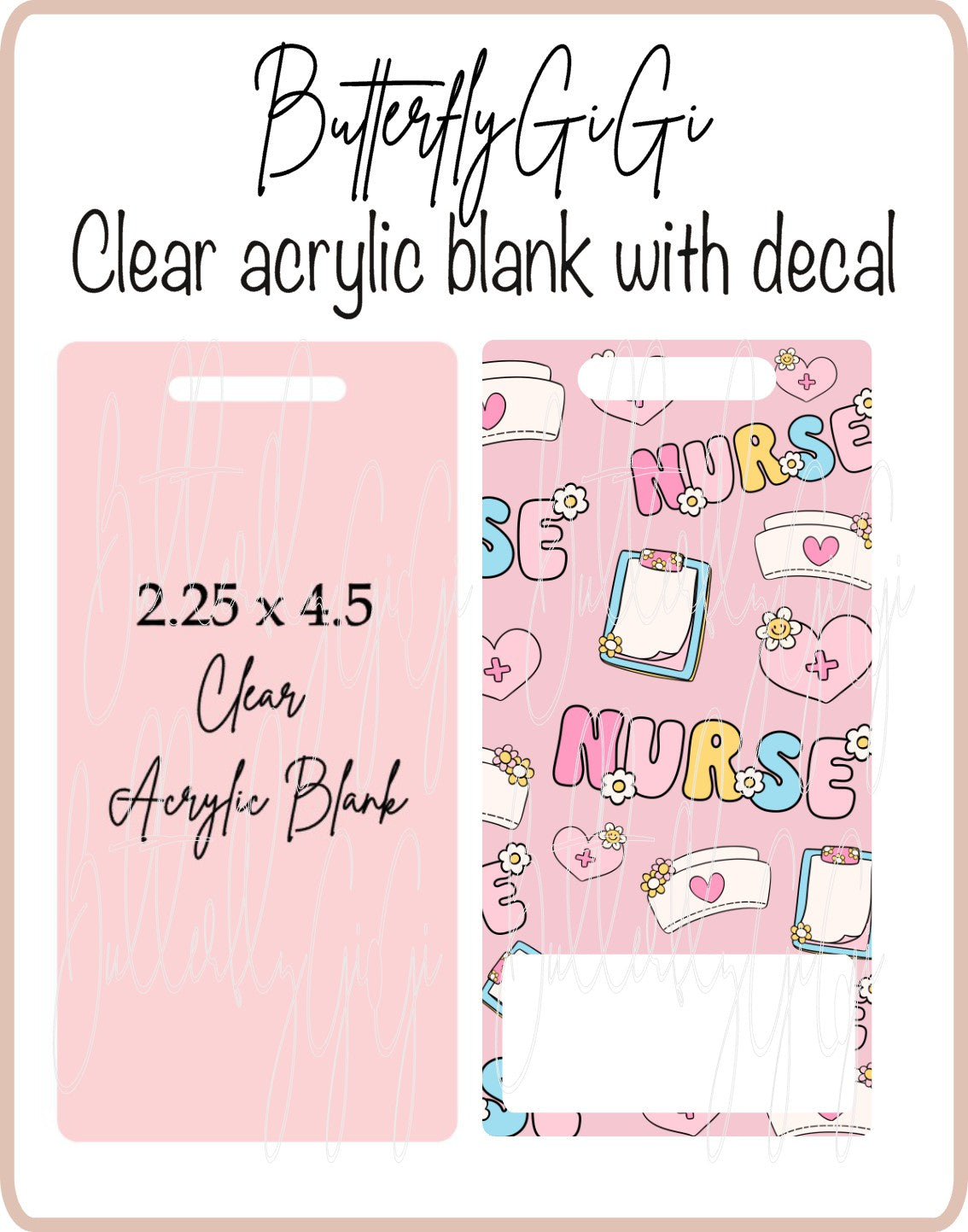 .BB Pink Nurse Badge Buddy Set
