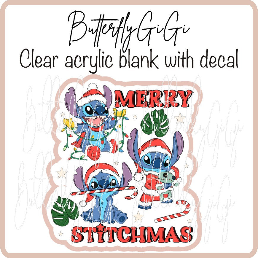 Blue Alien Trio Christmas